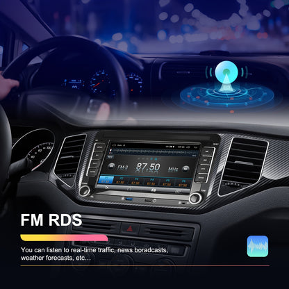 Android 13 Autoradio – Multimedia Systeem – Inbouw Radio – Auto Dashboard Speler – Car Navigation – 17,78 cm Touchscreen – Draadloze CarPlay & Android Auto