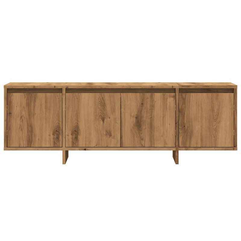 tv meubel – tv kast – tv dressoir – tv meubelen – media meubel – kunstmatig eikenhout – 120x30x40,5 cm – ruime opbergruimte – duurzaam materiaal