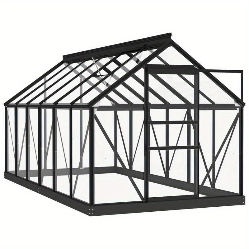 Kweekkas – Tuinkas – Broeikas – Serre – Kas – Aluminium Frame – UV-bestendige Polycarbonaat Panelen – Groot Walk-In Ontwerp – Ventilatiesysteem