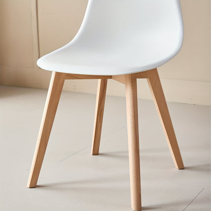 Scandinavische Eettafelset – Eetkamerset – Keukentafel Set – Diningset – Compacte Tafel met Stoelen – MDF & Beukenhout Blad – Modern Minimalistisch Design – Grijze Stoelen