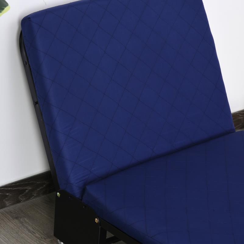Opklapbed – Opvouwbaar Bed – Logeerbed – Relaxstoel – Slaapbed – Verstelbaar Stalen Frame – Comfortabele Foam Matras – 3-standen – Compact 184x65x26 cm
