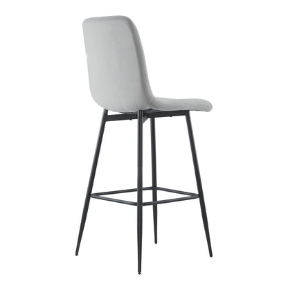 Velvet Fauteuils – Velours Stoelen – Relaxstoelen – Lounge Stoelen – Grijs Met Zwart Houten Frame – Inclusief Voetsteunen – Onderhoudsvriendelijk Hardhouten Frame