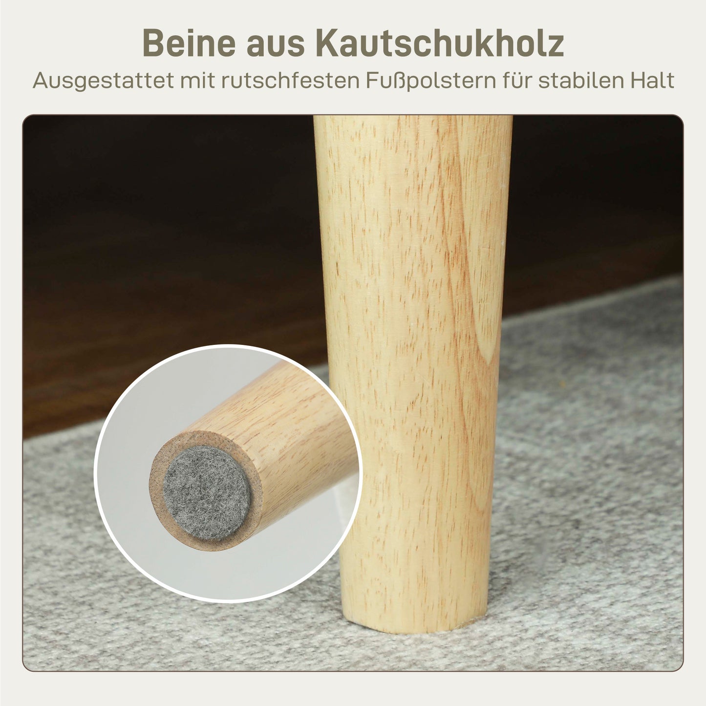 2-zits bank – tweezitsbank – loveseat – kleine bank – zitbank – fluweelachtige bekleding – compact formaat 130 cm breed – stevige rubberhouten poten met anti-slip voetjes