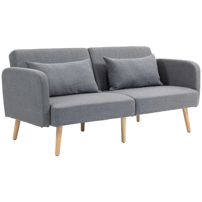 Bankbed – 3-zits Slaapbank – Logeerbed – Bedbank – 2-persoonsbed – Houten Frame – Draagkracht 240 kg – Afmeting 170x83x80 cm