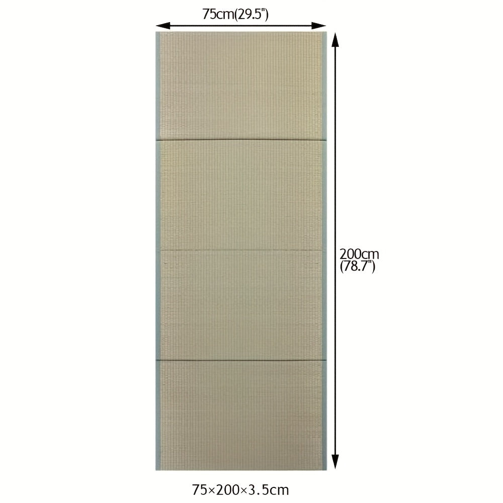 Futonmatras – Tatami Mat – Vloermatras – Slaapmat – Opvouwbare Matras – Natuurlijke Grasvezels – Fris Geurend – 200x90x3,5 cm