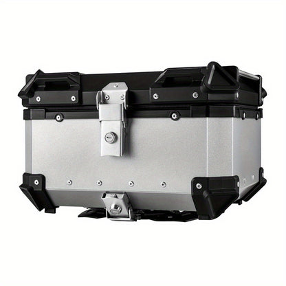 Motor Bagagekoffer – Achterkoffer – Koffer – Opbergbak – Bagagebox – 65L Ruimte – Duurzaam Aluminium – Waterdicht – Snelkoppeling – Met Slot – Reflecterende Sticker