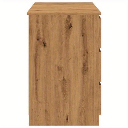 Burea tafel – Computer bureau – Kantoor tafel – Werk bureau – Artisan Eikenhout – 140x50x77 cm – Massief Hout – Stijlvol Design