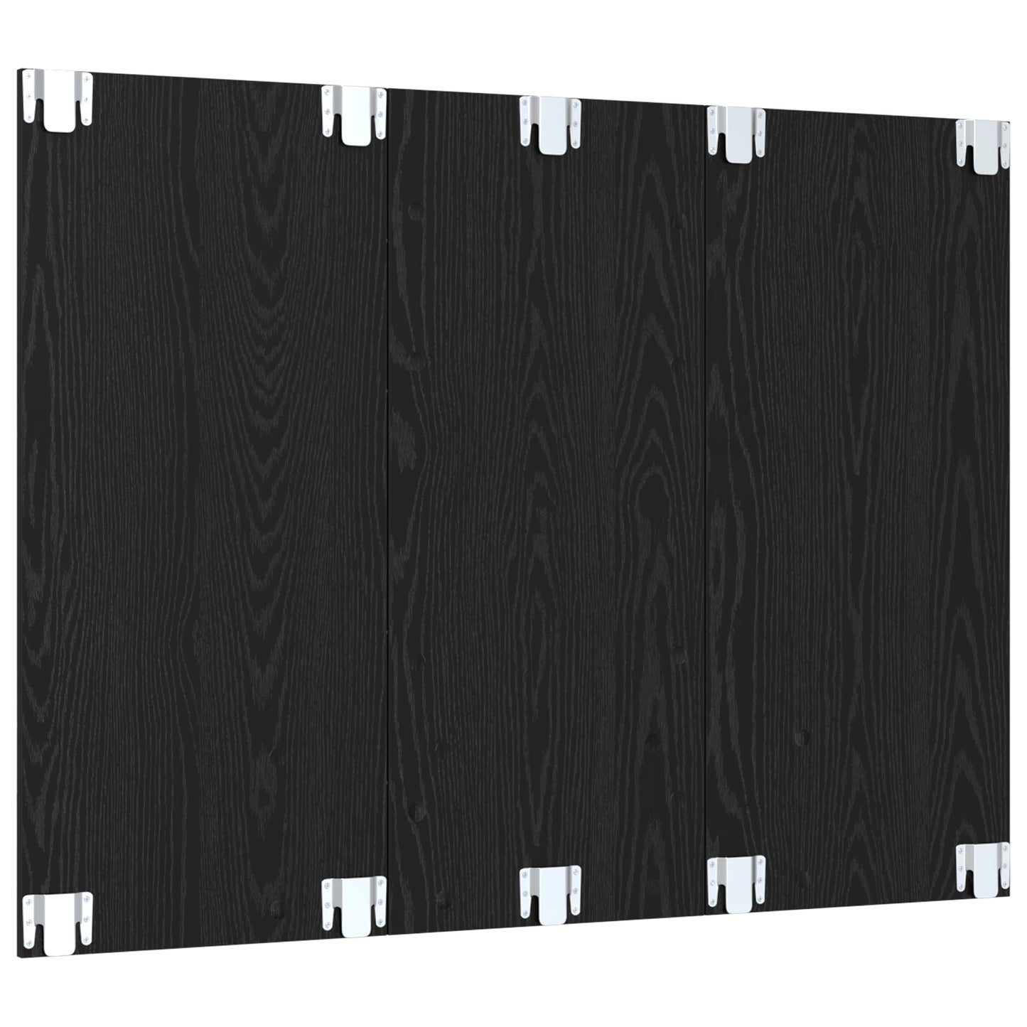 TOMSHOO TV Cabinet, Entertainment cabinet, Wall TV Cabinet Black oak 120 x 23.5 x 90cm Engineered Wood, Entertainment Center, Television and media furniture