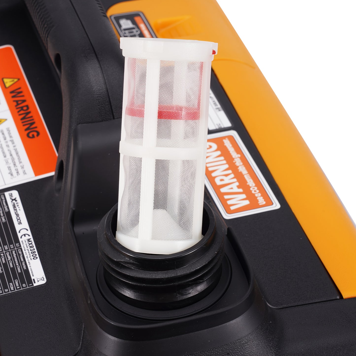 Benzinegenerator – Draagbare Generator – Stille Stroomvoorziening – Inverter Generator – Noodstroom – 3200W Continu Vermogen – 58dB Laag Geluidsniveau – Oranje