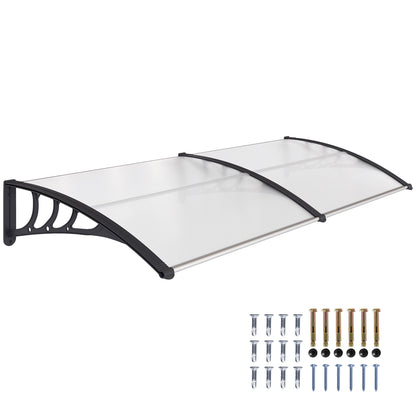 Transparante Overkapping – Deurkap – Zonnescherm – Regenkap – Raamoverkapping – UV-Bescherming – Weerbestendig Polycarbonaat 75x195x23 cm