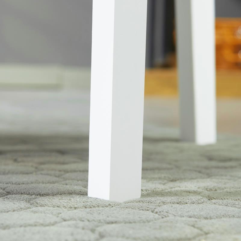 Eetkamerstoel – Stoel – Kuipstoel – Eettafelstoel – Keukenstoel – Massief Grenenhout – Grijze Stof Bekleding – Open Rugleuning – 41x46,5x85 cm – Duurzaam & Comfortabel