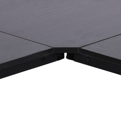 Hoekbureau – Computerbureau – Bureautafel – L-vormig Bureau – Werkplek Bureau – 150x150 cm – Gepoedercoat Stalen Frame – Waterafstotend Melamine MDF Tafelblad