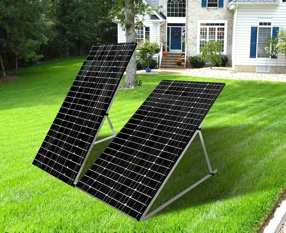 Zonnepaneelhouder – Zonnepaneelbeugel – Montageset – Bevestigingsbeugel – Verstelbare Zonnepaneelsteun – Aluminium & RVS – Geschikt Voor 200W-500W Panelen – Max 45 Inch