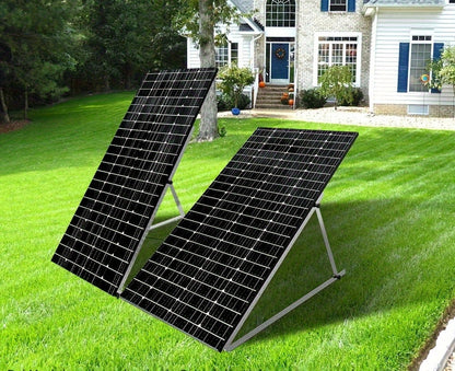 Zonnepaneelhouder – Zonnepaneelbeugel – Montageset – Bevestigingsbeugel – Verstelbare Zonnepaneelsteun – Aluminium & RVS – Geschikt Voor 200W-500W Panelen – Max 45 Inch