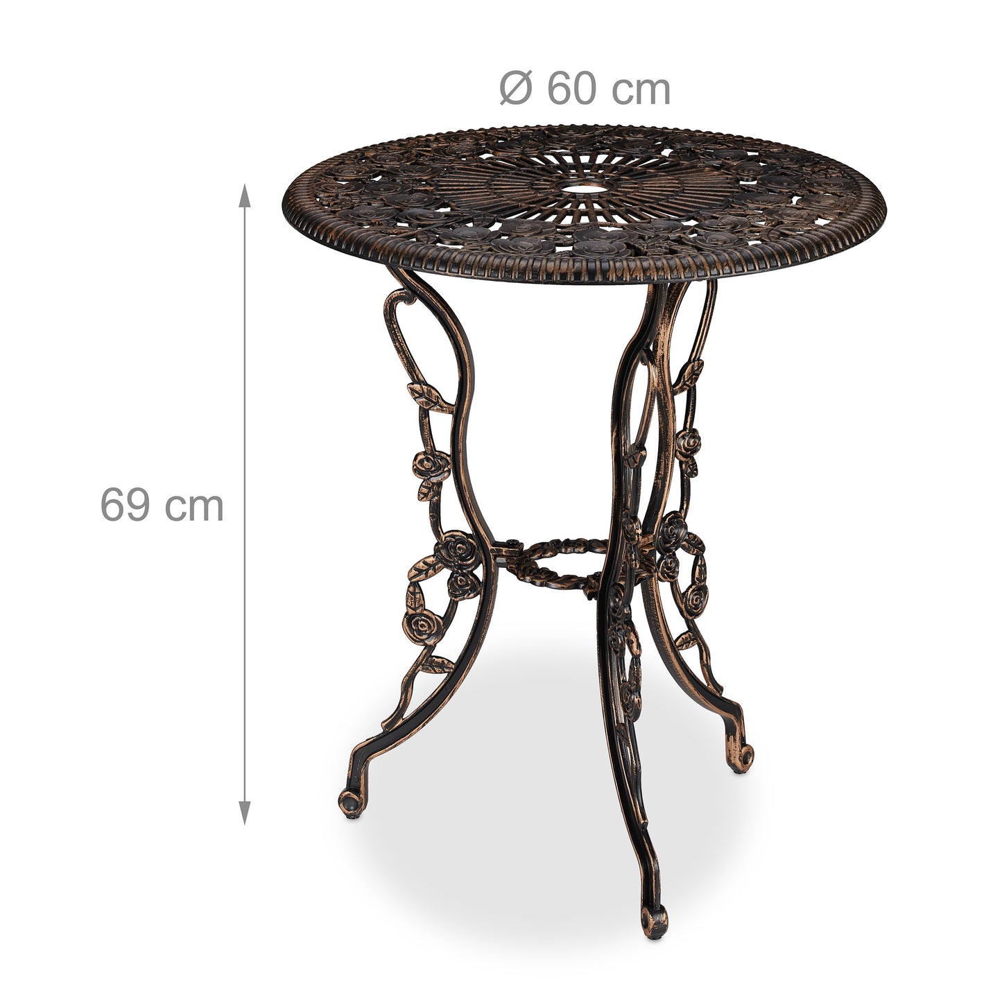 3-delige Tuinset – Bistroset – Buitenmeubelen – Balkonset – Terrasmeubel – Compact Formaat – Weerbestendig Aluminium