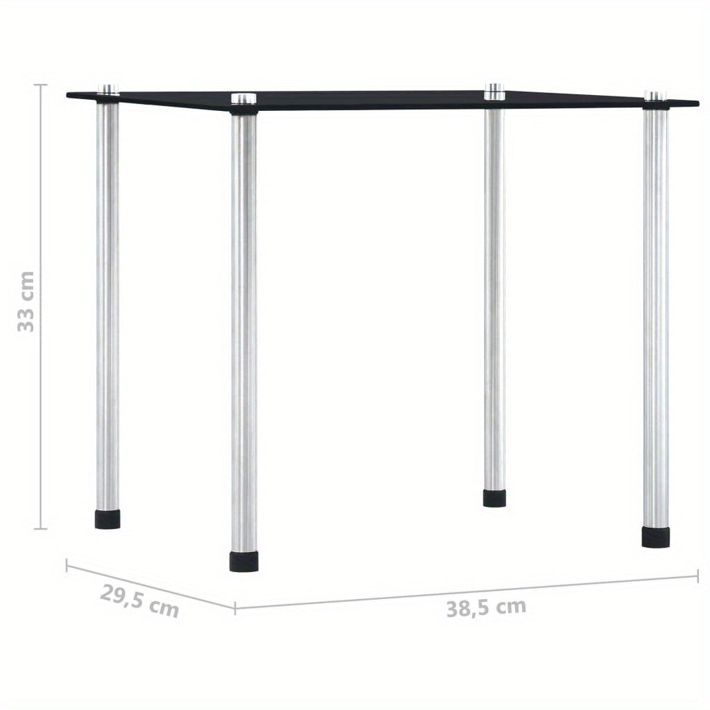 Nesting Salontafels – Bijzettafels – Side Tables – Rond Tafeltjes – Praktische Tafels – Zwart Gehard Glas – Ruimtebesparend Design