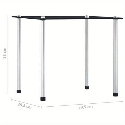 Nesting Salontafels – Bijzettafels – Side Tables – Rond Tafeltjes – Praktische Tafels – Zwart Gehard Glas – Ruimtebesparend Design