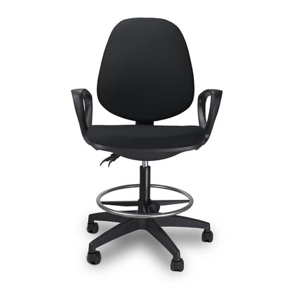 Bureaustoel – Kantoorstoel – Draaistoel – Office Chair – Ergonomische Stoel – Verstelbare Rugleuning – Zwart Nylon Onderstel