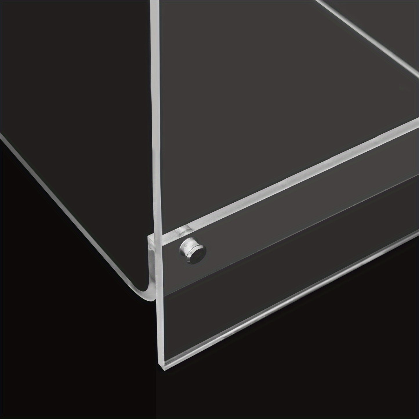 Bijzettafel – Nachtkastje – Salontafel – Sidetable – Banktafel – Transparant Acryl – Stevig A-Frame Design – 30 KG Draagvermogen – Ruimtebesparend Compact