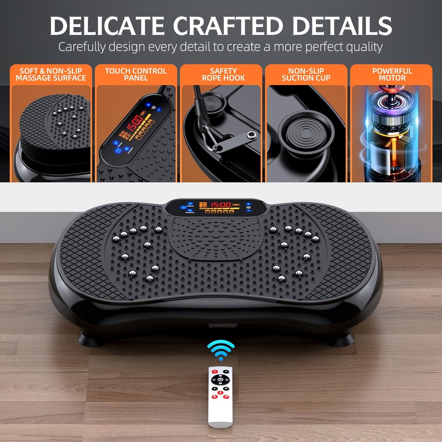 Fitnessapparaat – Fitness Vibrator – Gymapparaat – Trainingsapparaat – Fitness Equipment – 12,3 kg Trillingen – Max Belastbaar 150 kg