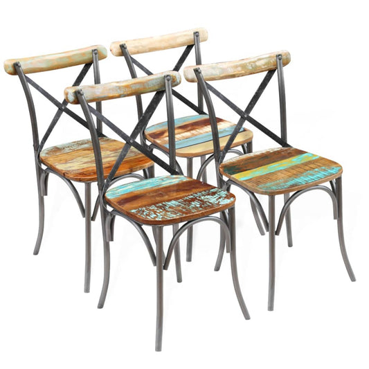 Eetkamerstoel – Keukenstoel – Stoel – Dining Chair – Zitmeubel – Massief Mango Hout – Stevig Stalen Frame