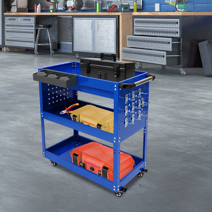 Verrijdbare Gereedschapswagen – Werkplaatswagen – Opslagwagen – Transportwagen – Tuinwagen – Stevig Stalen Frame – Draagvermogen 250 kg