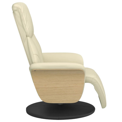 Relaxfauteuil – Relaxstoel – Loungefauteuil – Draaifauteuil – Verstelbare Fauteuil – Kunstleer – 360° Draaibaar – Verstelbare Rugleuning 105-125°
