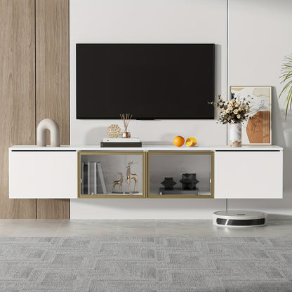 TV-meubel – Tv-kast – Mediameubel – Dressoir – Opbergkast – 170 cm breed – Wit minimalistisch design