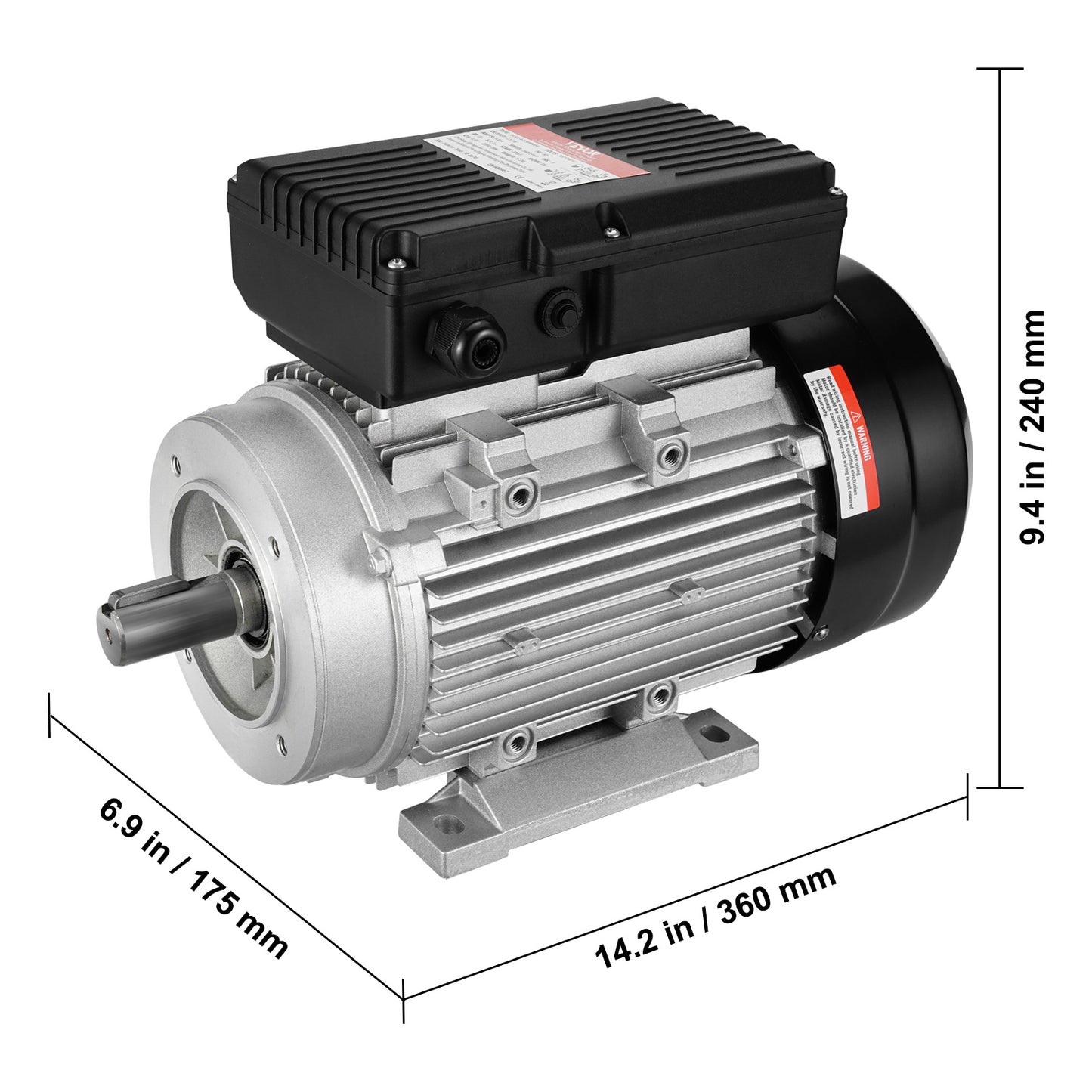 Elektromotor – Motor – Aandrijfmotor – Elektrische Motor – Compressormotor – 1,5 kW Vermogen – Draaien in Twee Richtingen