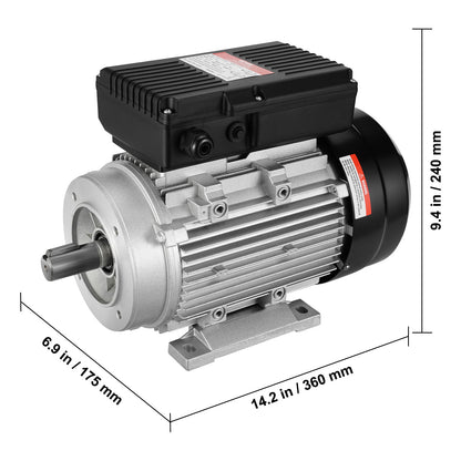 Elektromotor – Motor – Aandrijfmotor – Elektrische Motor – Compressormotor – 1,5 kW Vermogen – Draaien in Twee Richtingen