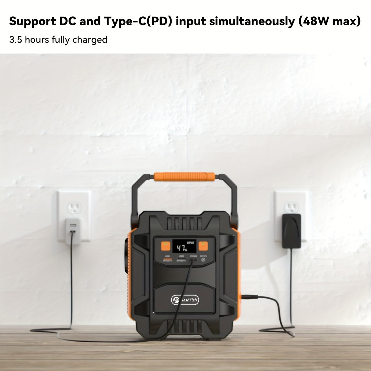 Draagbare Powerstation – Mobiele Generator – Noodstroomvoorziening – Camping Accu – Solar Energie Set – 172.8Wh Met 60W Opvouwbaar Zonnepaneel – Compact En Duurzaam Design