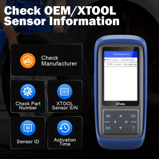 Bandenspanningsensor Tester – TPMS Diagnose Tool – Bandenspanning Monitor – TPMS Reset Tool – OBD-II Scanner – Kleurenscherm – Wifi Updates