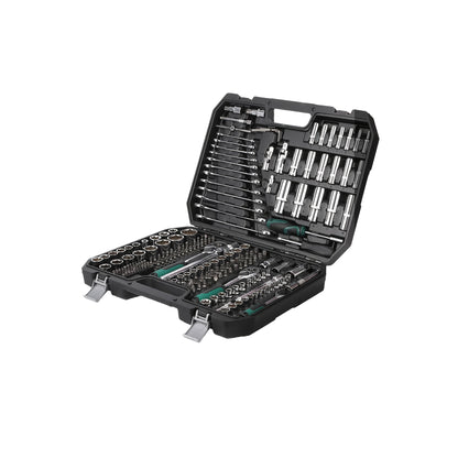216pcs Drive Ratchet and Socket Set with 72-Tooth Reversible Ratchet, Sockets, Universal Joint, and Extension Bars for Automotive Repair, Mechanic s, Car Repair, Professionalgrade s, Versatile Kit, Corrosionresistant Sockets,