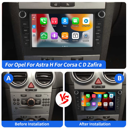 Android Autoradio – Multimedia Unit – Inbouwradio – Auto Stereo – Navigatiesysteem – 7-Inch HD IPS Touchscreen – Wireless CarPlay & AHD Achteruitrijcamera