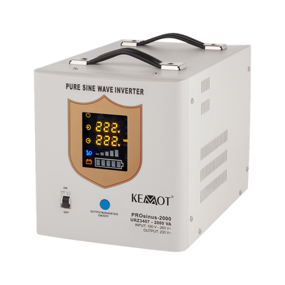 No-break – Noodstroomvoorziening – UPS – Back-up Stroom – Stroomaggregaat – 2000 VA / 1200 W Uitgangsvermogen – Pure Sinusgolf Inverter