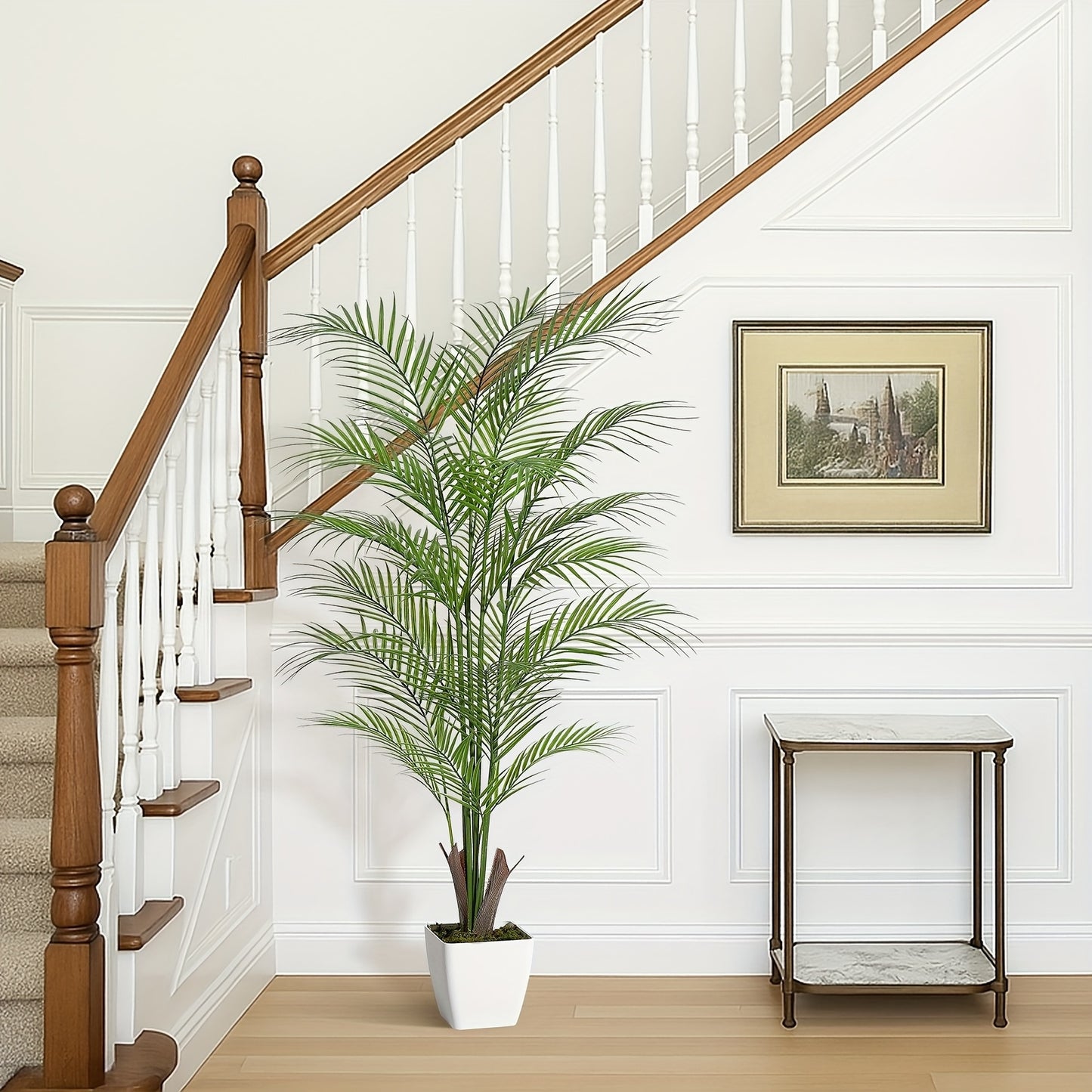 Kunstmatige Areca Palm – Nep Palmboom – Faux Areca Plant – Kunstplant Met Pot – Vloerplant 155 cm – Levensecht Design – Onderhoudsvriendelijk