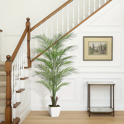 Kunstmatige Areca Palm – Nep Palmboom – Faux Areca Plant – Kunstplant Met Pot – Vloerplant 155 cm – Levensecht Design – Onderhoudsvriendelijk