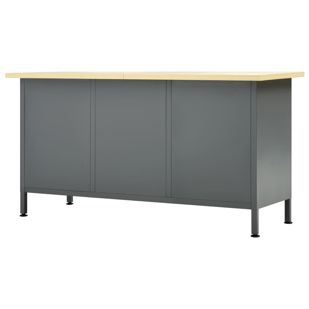 Werkbank – Werktafel – Werkstation – Gereedschapsbank – Werkbank Met Laden – Zwart – Draagvermogen 500 kg – 6 Laden Met Kogellagers
