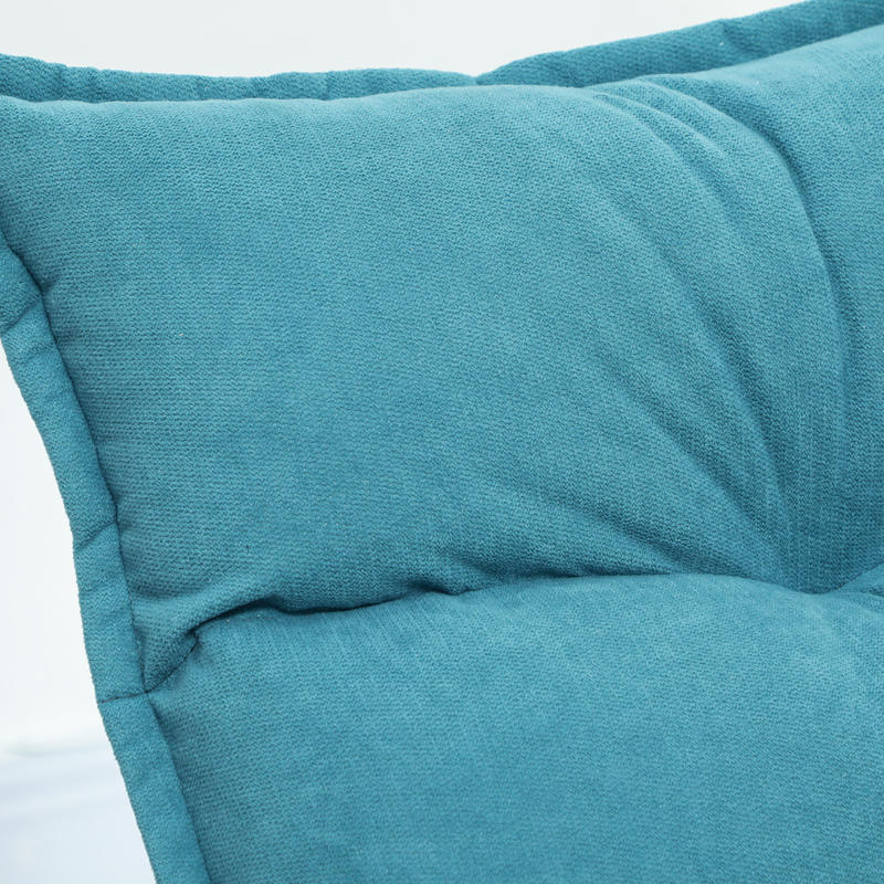 Ligstoel – Loungestoel – Relaxstoel – Tuinstoel – Draaistoel – Verstelbare Rugleuning – 360° Draaibaar – Zacht Gevoerd – Met Metaal Frame