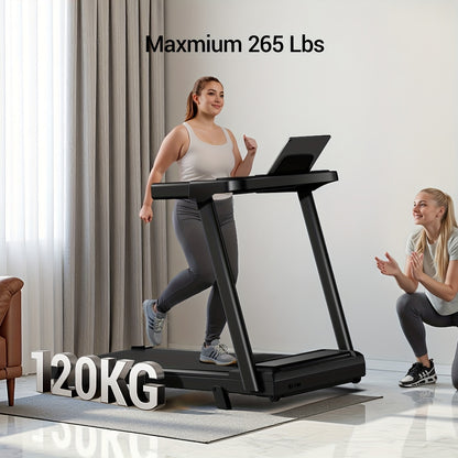 Loopband – Hardloopband – Fitnessband – Trainingsband – Opvouwbare Loopband – Verstelbare Hellingshoek 6% – Triple Touchscreen Display – Compact & Draagbaar Design