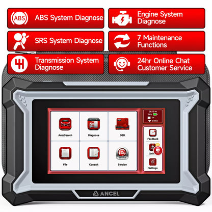 OBD2 Scanner – Auto Diagnosetool – Foutcode Uitlezer – Diagnose Scanner – Auto Scanner – 9 Resetfuncties – Wi-Fi Met Gratis Updates