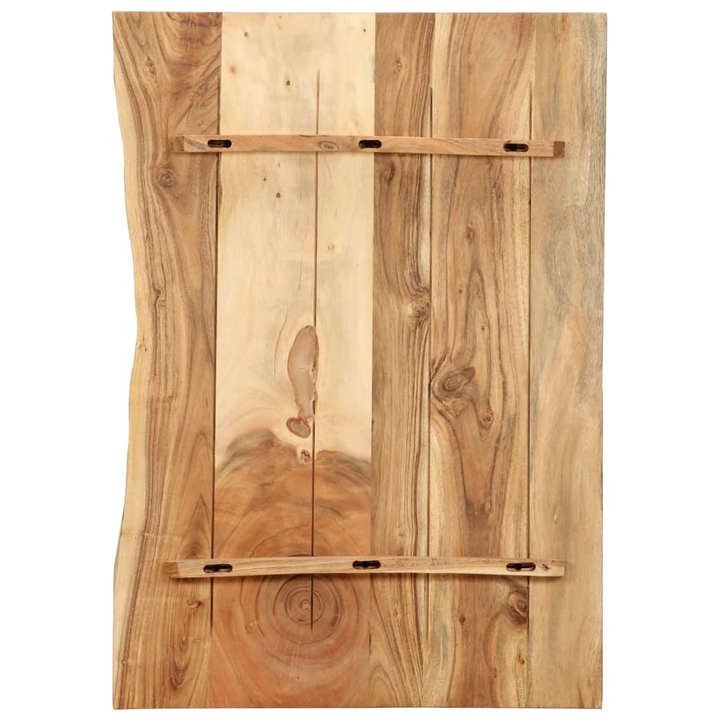 Badkamerblad – Wastafelblad – Wasbakblad – Badkamermeubelblad – Houten Blad – Solide Acaciahout – 80x52x2,5 cm – Duurzaam & Waterbestendig