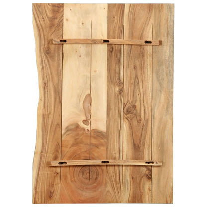 Badkamerblad – Wastafelblad – Wasbakblad – Badkamermeubelblad – Houten Blad – Solide Acaciahout – 80x52x2,5 cm – Duurzaam & Waterbestendig