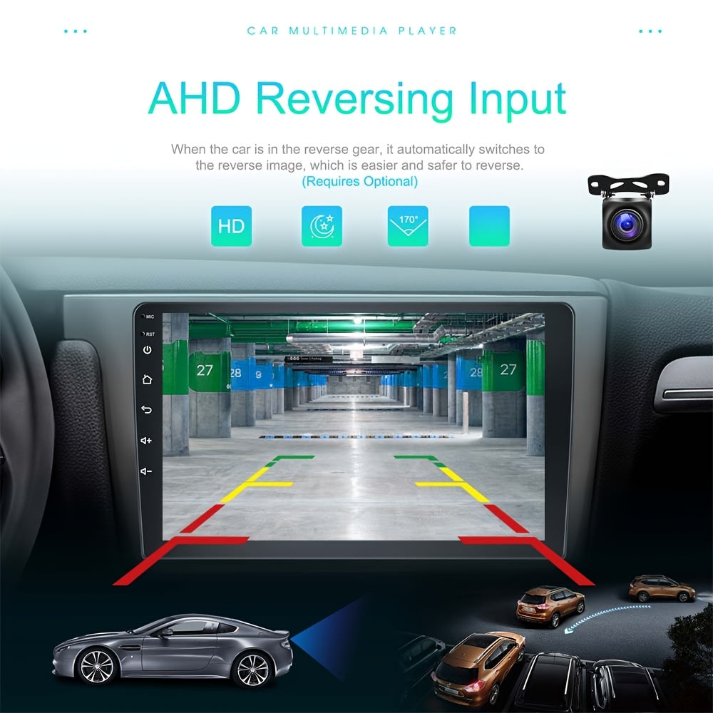 10 Inch Android Carplayer – Multimedia Autoradio – Touchscreen Navigatiesysteem – Draadloze Carplay – AHD Achteruitrijcamera – 2GB RAM + 64GB Opslag – HiFi FM RDS Radio