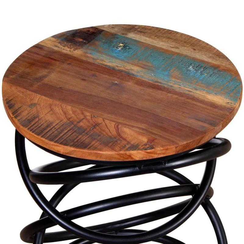 Side table old wood massive Practical and sturdy
