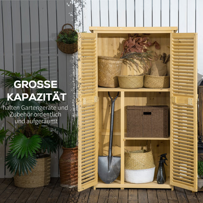 Tuinhuisje – Tuinkast – Tuinschuur – Gereedschapsschuur – Buitenberging – Houten Constructie – Weerbestendig Asfaltdak – Ventilerende Dubbele Deuren