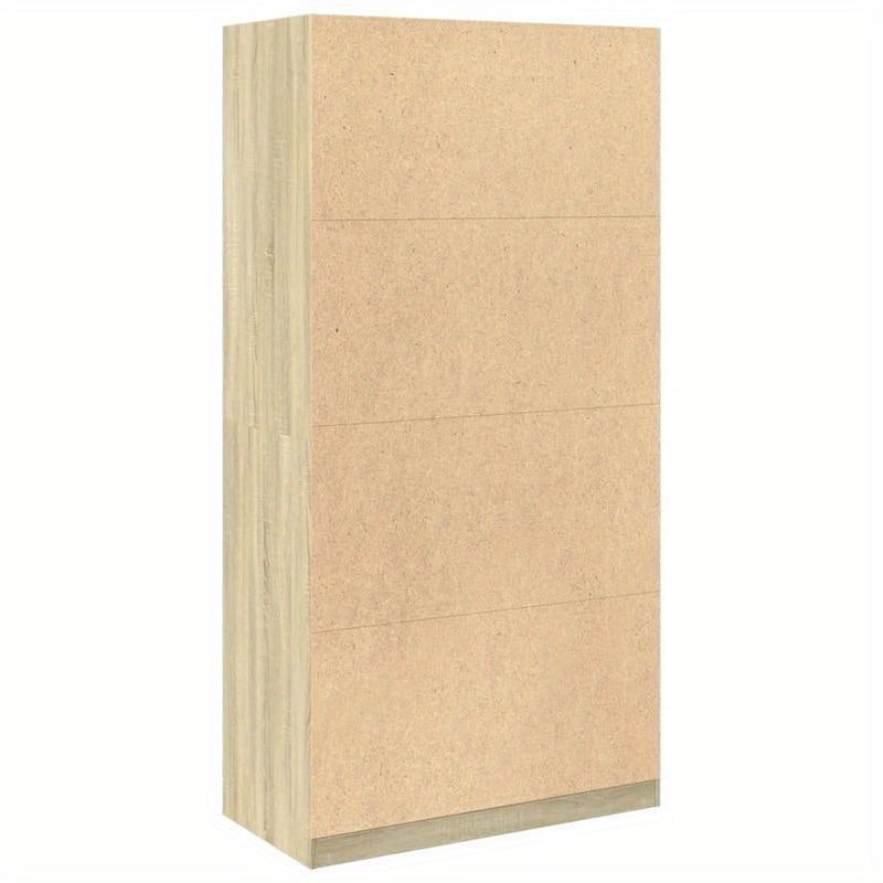 Kledingkast – Garderobekast – Opbergkast – Kledingkast Houten – Kast Bruin – Vrijstaand Design – Duurzaam Behandeld Hout Sonoma Eiken 100x50x200 cm