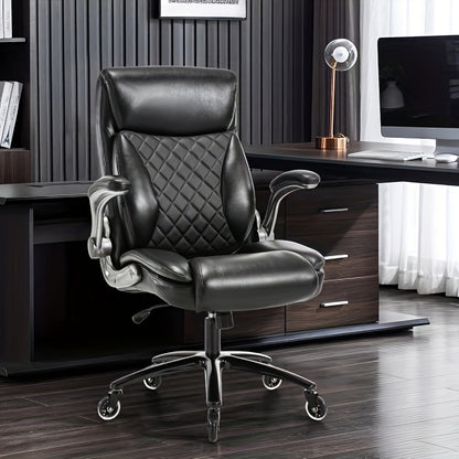 Bureaustoel – Office Chair – Gamingstoel – Draaistoel – Kantoorstoel – Verstelbare Armleuningen – Ergonomisch Met Lendensteun & Hoofdsteun – Zware Metalen Basis Met 360° Draaibare Zwenkwieltjes