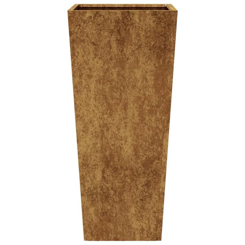 Plantenrek – Plantenstandaard – Bloemenrek – Plantentafel – Plantenhouder – 2 stuks – Cortenstaal – 35x35x75 cm – Weerbestendig – Duurzaam