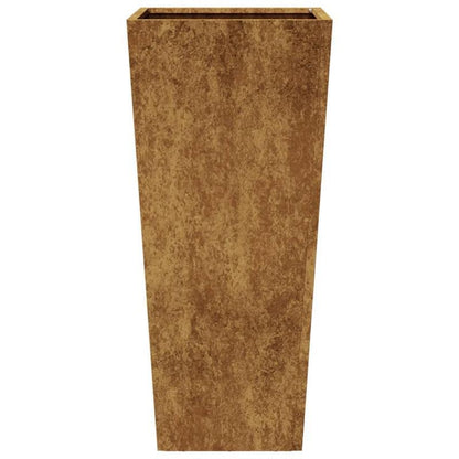 Plantenrek – Plantenstandaard – Bloemenrek – Plantentafel – Plantenhouder – 2 stuks – Cortenstaal – 35x35x75 cm – Weerbestendig – Duurzaam